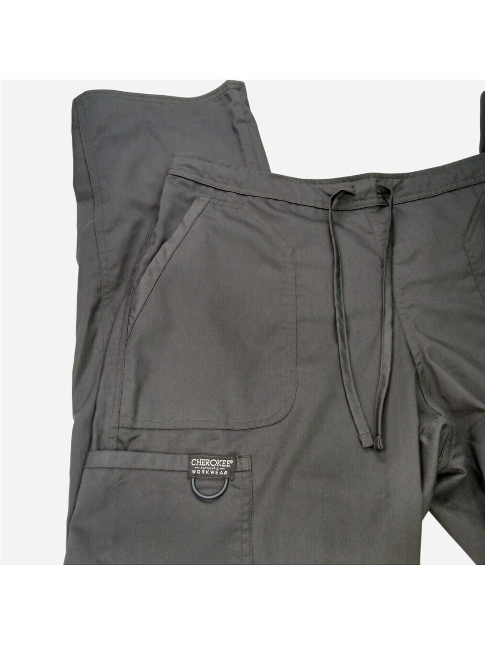 Cherokee Workwear Revolution Scrub Pants M Medium Pewter Gray Drawstring